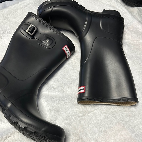 Hunter Matte Black Waterproof Boots